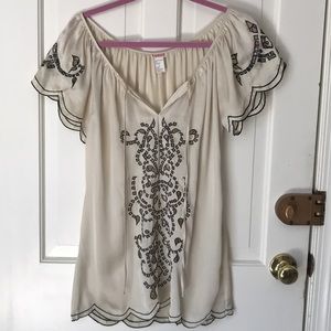 Lucca laser cut tunic